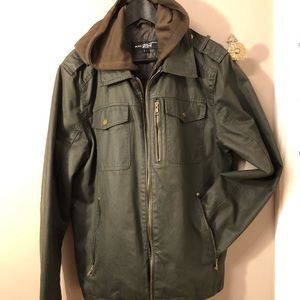 City Coat with optional zip in hood